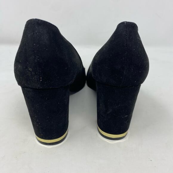 Marc Fisher Suede MFGILDY5-R Black Pointed Toe Pumps Womens Size 5.5 - Picture 6 of 8